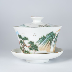 Gaiwan Baotai au motif Shan...