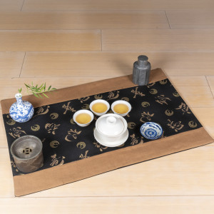 Calligraphie chinoise et héron