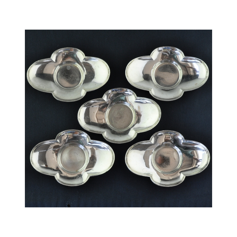 5 Japanese white steel Cha Tuo (saucers)