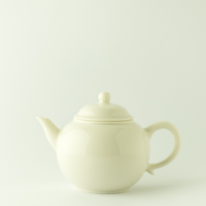 Ivory white mini teapot