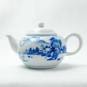 Qinghua landscape teapot