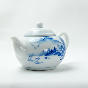 Qinghua landscape teapot
