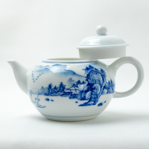 Qinghua landscape teapot