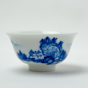 Coupe qinghua au motif de paysage