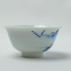 Qinghua landscape tea cup