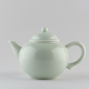 Light celadon mini teapot