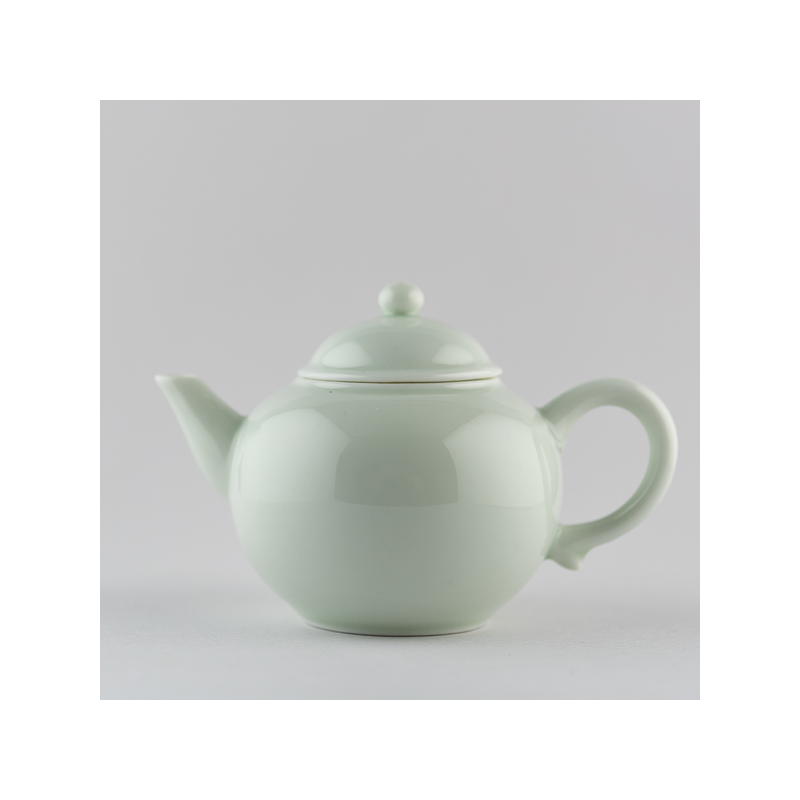 Light celadon mini teapot