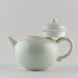 Light celadon mini teapot