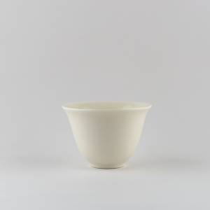 Ivory white flower cup