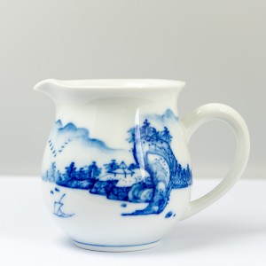 Qinghua landscape pitcher