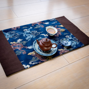 Red and Blue Dragons in brown