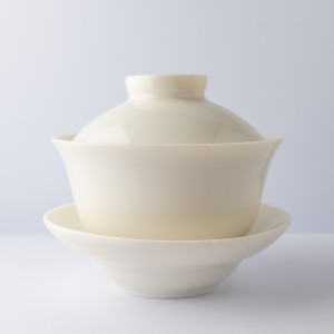 Large Ivory white gaiwan